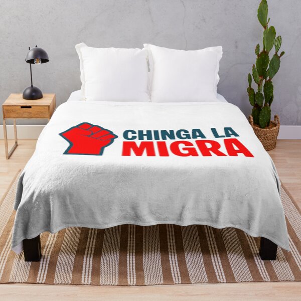 Item preview, Power in Protest | Chinga La Migra Typography Tee designed and sold by Balasan.