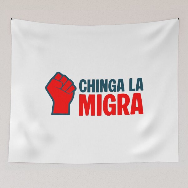 Item preview, Power in Protest | Chinga La Migra Typography Tee designed and sold by Balasan.