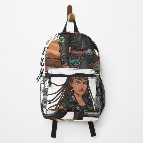 Item preview, Saving The Planet One Ride At A Time Bestie - Eco Warrior Biker Art designed and sold by AnnDesignStudio.