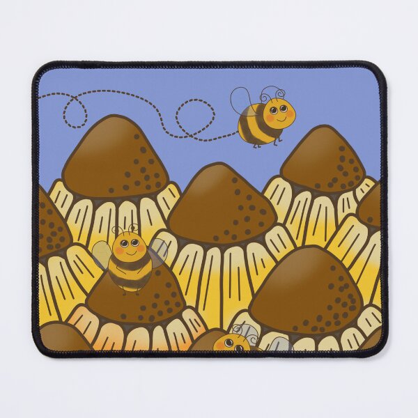Item preview, Busy bees with summer flowers designed and sold by OhNoNotAgain42.