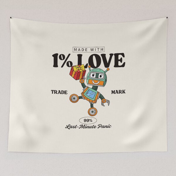 Item preview, Made with 1% love, 99% last-minute panic designed and sold by Peerless-Prime.