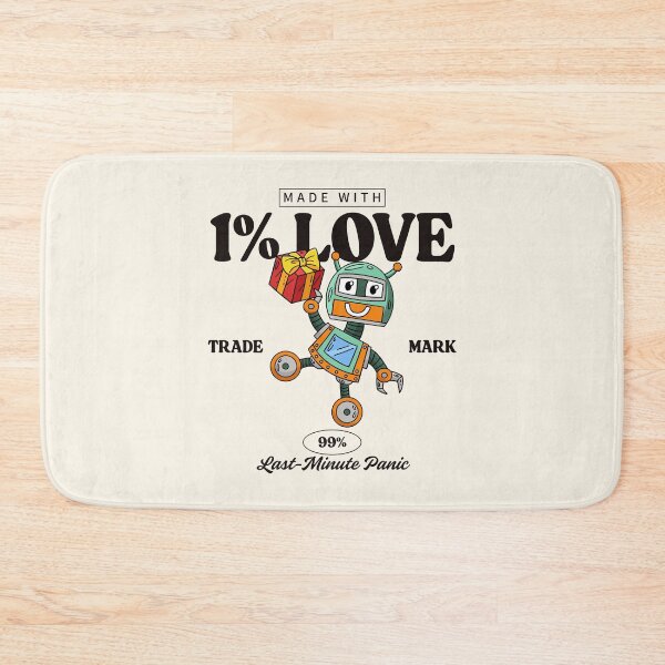 Item preview, Made with 1% love, 99% last-minute panic designed and sold by Peerless-Prime.