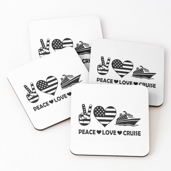 Item preview, Peace Love Cruise USA Vacation Vibes designed and sold by HandicraftArt.