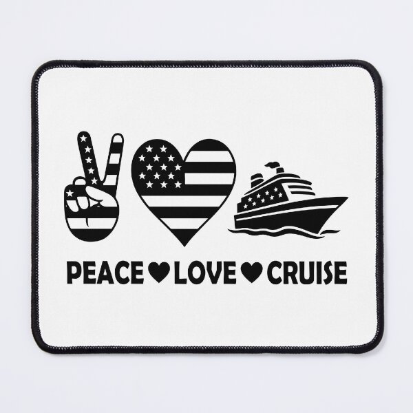 Item preview, Peace Love Cruise USA Vacation Vibes designed and sold by HandicraftArt.