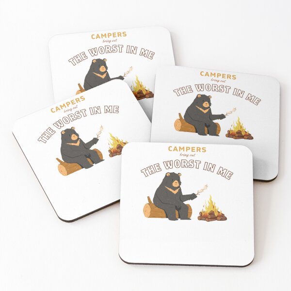 Item preview, Campers Bring Out The Worst In Me – Funny Bear Camping Design designed and sold by sniffpad.