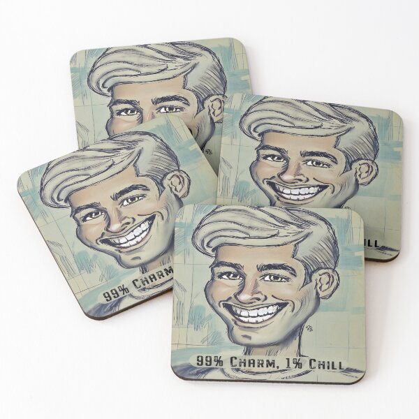 Item preview, 99% Charm, 1% Chill Retro Caricature Guy designed and sold by gleefulme.