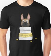 Fawn French Bulldog Antidepressant Unisex T-Shirt