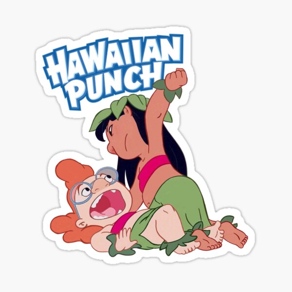 Vista previa del artículo con la obra «Ponche hawaiano - Lilo y Myrthle», diseñado y vendido por kzcroftova.