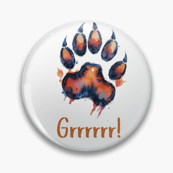 Item preview, Grrrr! Fierce Cute Pawprint designed and sold by Artsytas.