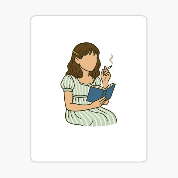 Aperçu de l'œuvre Eloise Bridgerton Une lecture et une cigarette créée et vendue par megmoden.