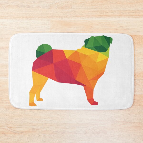 Item preview, Geometric Polygon Pug – Bold Modern pug Art designed and sold by THISPUGVIBE.