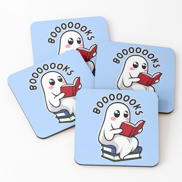 Item preview, Book reading sheet Cute ghost designed and sold by FarieArt.