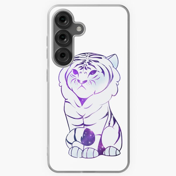 Item preview, White Galactic Tiger designed and sold by Cosmic Kitty Colors.