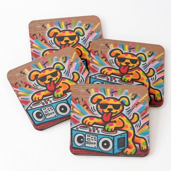 Item preview, Pop Art Dj Dog Dancing Pet designed and sold by vaninochu.