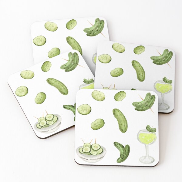 Item preview, Watercolor Pickles Sticker Pack #2 designed and sold by andrebalest.art.