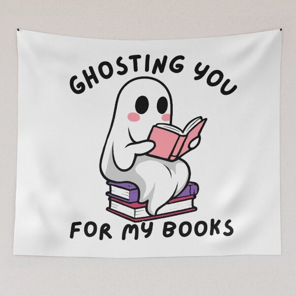 Item preview, Ghosting You For My Books Fun designed and sold by FarieArt.