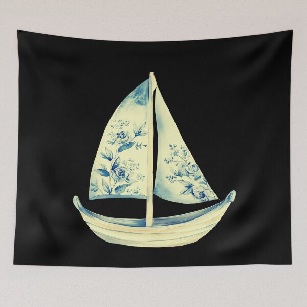 Item preview, Coastal-Aesthetic-Summer – Blue Porcelain Style designed and sold by Ela-graphicwiz.