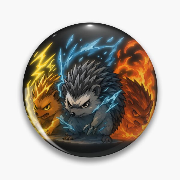 Item preview, Elemental Hedgehog Trio designed and sold by TheNewPixel.