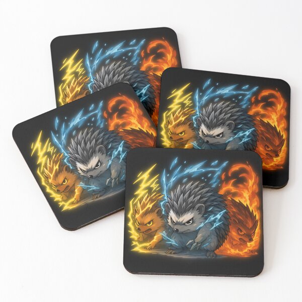 Item preview, Elemental Hedgehog Trio designed and sold by TheNewPixel.