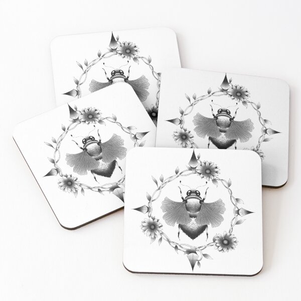 Item preview, Ginkgo Leaf Bumblebee Compass designed and sold by TyesaHughes.