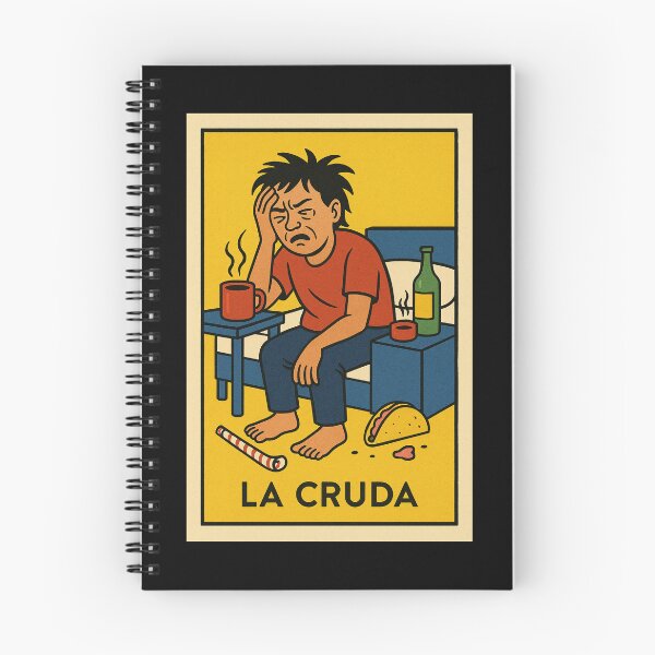 Item preview, La Cruda | Funny Mexican Lotería Card – Hungover Humor Design designed and sold by PNGShop.