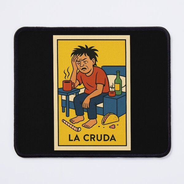 Item preview, La Cruda | Funny Mexican Lotería Card – Hungover Humor Design designed and sold by PNGShop.
