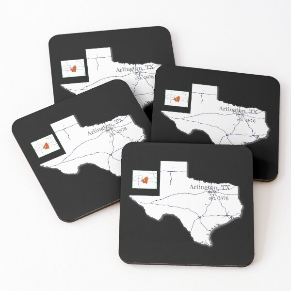 Item preview, Arlington, TX [White] designed and sold by PhilbonianDezin.