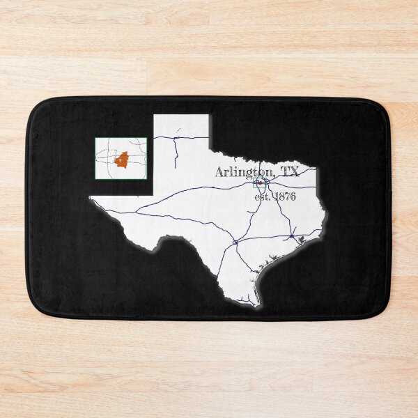 Item preview, Arlington, TX [White] designed and sold by PhilbonianDezin.
