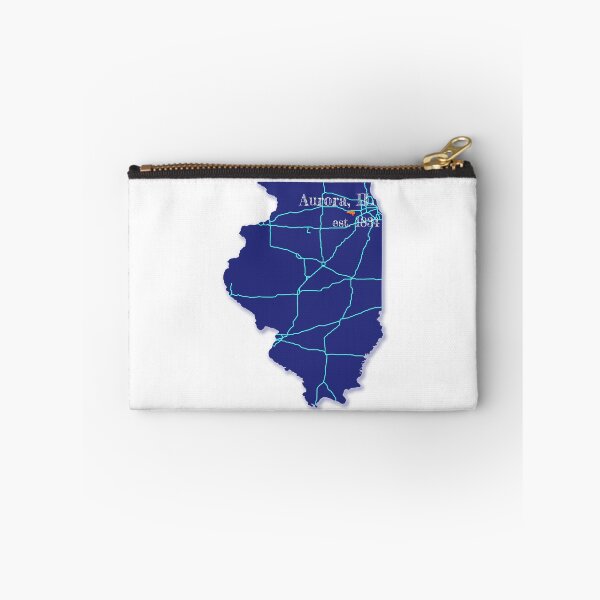Item preview, Aurora, IL [Blue] designed and sold by PhilbonianDezin.