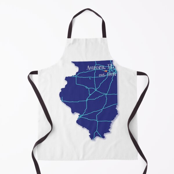 Item preview, Aurora, IL [Blue] designed and sold by PhilbonianDezin.