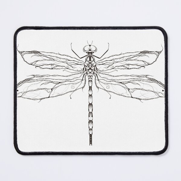 Item preview, Inky Dragonfly Illustration designed and sold by TyesaHughes.