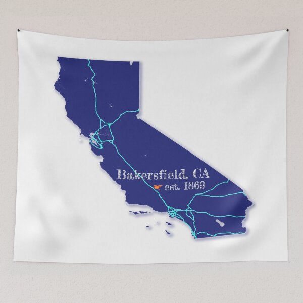 Item preview, Bakersfield, CA [Blue] designed and sold by PhilbonianDezin.