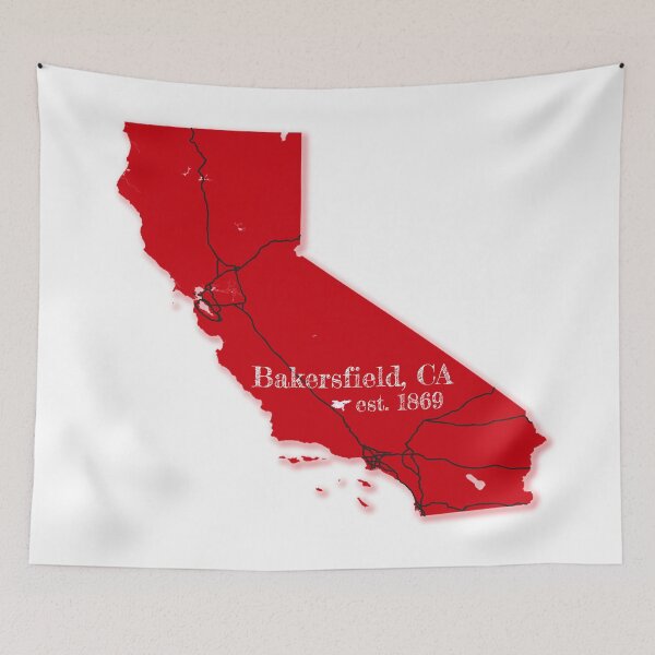 Item preview, Bakersfield, CA [Red] designed and sold by PhilbonianDezin.