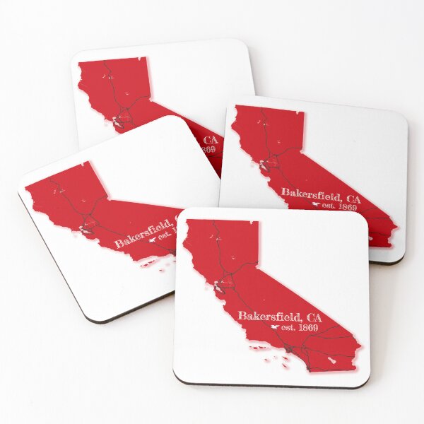 Item preview, Bakersfield, CA [Red] designed and sold by PhilbonianDezin.