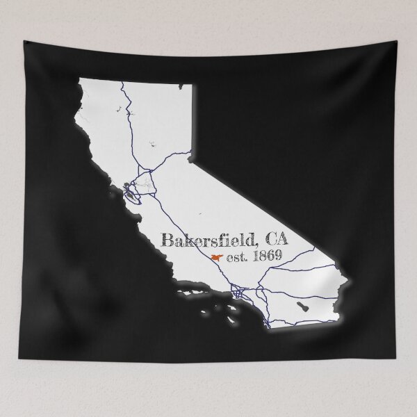 Item preview, Bakersfield, CA [White] designed and sold by PhilbonianDezin.
