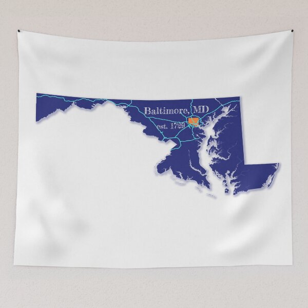Item preview, Baltimore, MD [Blue] designed and sold by PhilbonianDezin.