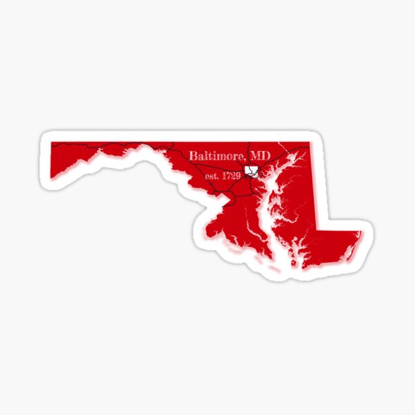 Item preview, Baltimore, MD [Red] designed and sold by PhilbonianDezin.