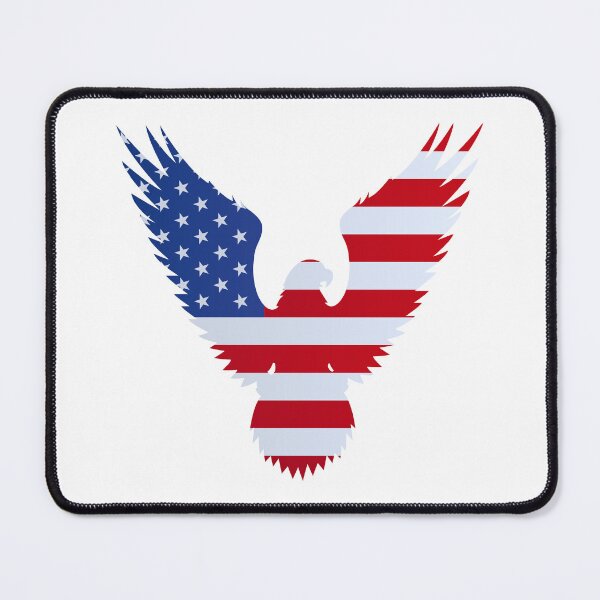 Item preview, Eagle with USA flag designed and sold by di-Vera-Rosati.