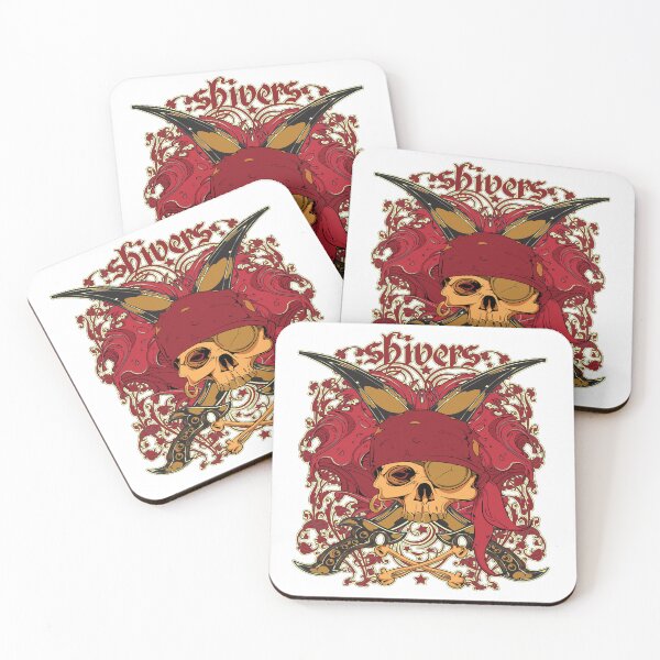 Item preview, Shivers Skull Pirate Medieval Pirate Mascot Typography designed and sold by SandyMDesigns.