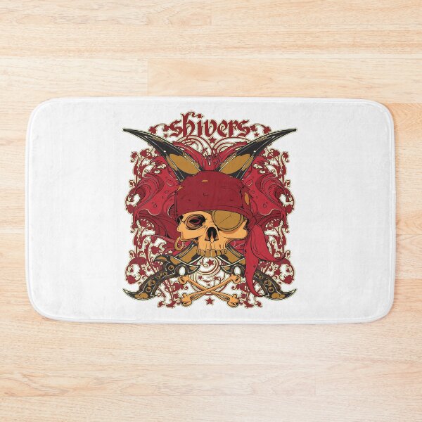 Item preview, Shivers Skull Pirate Medieval Pirate Mascot Typography designed and sold by SandyMDesigns.