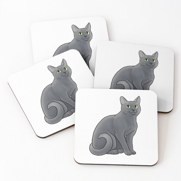 Item preview, Cat - Korat - Bluie designed and sold by Jennifer Stolzer.