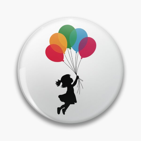 Item preview, Trendy Whimsical Girl with Balloons designed and sold by SOUFIANE1991.