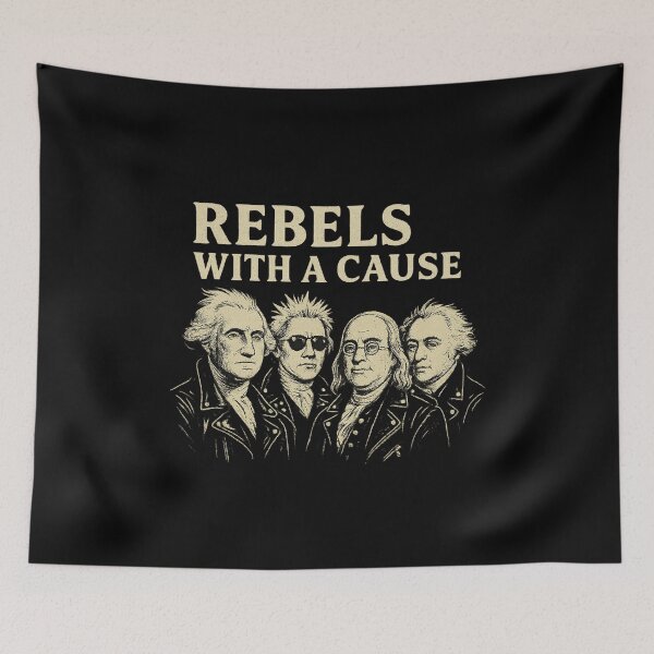 Item preview, Founding Fathers Rebels With a Cause Patriotic Punk Rock  designed and sold by The Junto Shop.