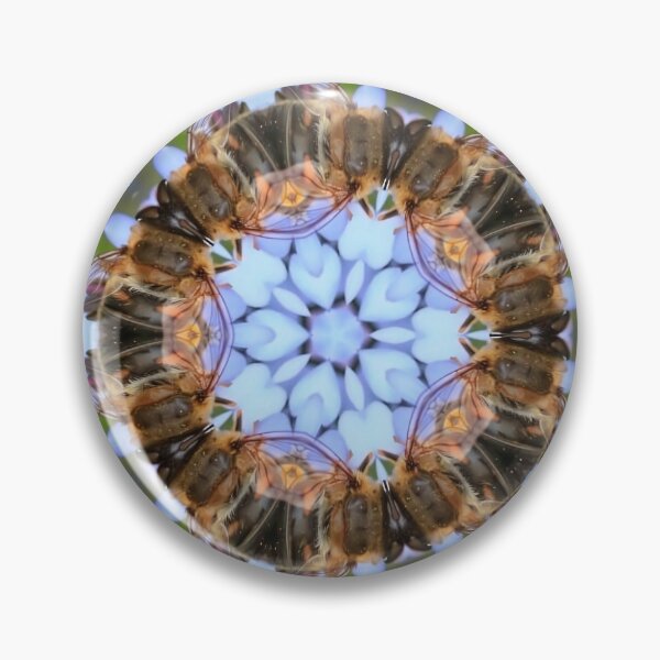 Item preview, 27 Kaleidoscope Bees Forming a Floral Mandala Design designed and sold by POETTICA.