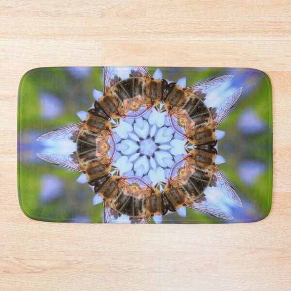 Item preview, 27 Kaleidoscope Bees Forming a Floral Mandala Design designed and sold by POETTICA.