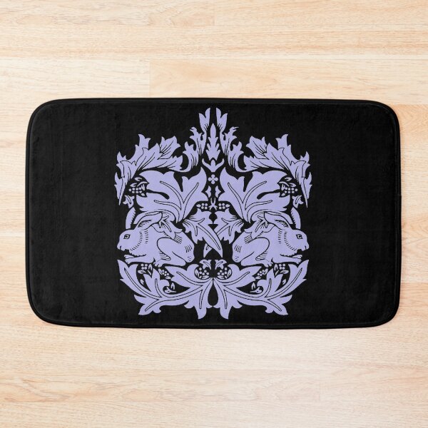 Item preview, William Morris Rabbit and Bird Blue and Black designed and sold by Pixelchicken.