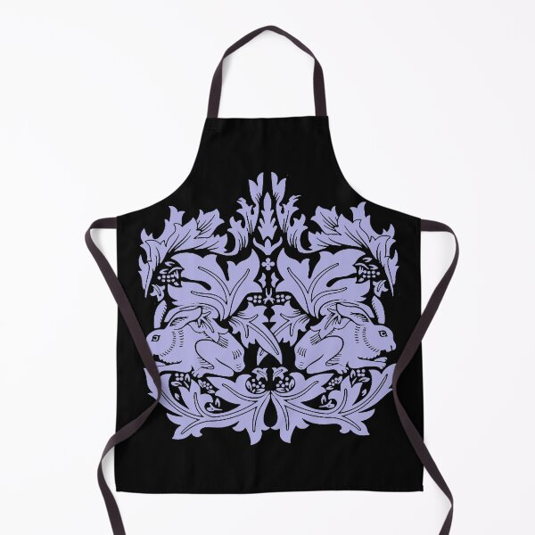 Item preview, William Morris Rabbit and Bird Blue and Black designed and sold by Pixelchicken.