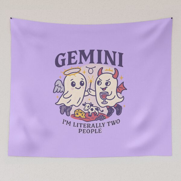 Item preview, Gemini Ghosts – Literally Two People designed and sold by Ironicdoll.