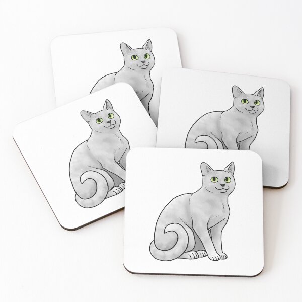 Item preview, Cat - Korat - Silver Spot designed and sold by Jennifer Stolzer.