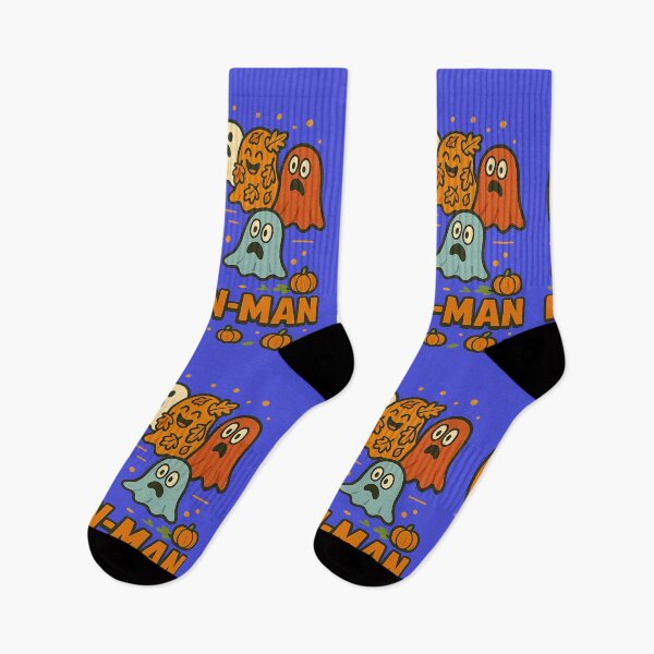 Item preview, Pumpkin-Man Chasing Ghosts – Funny Halloween Parody Fall Design designed and sold by Kings Clothing.